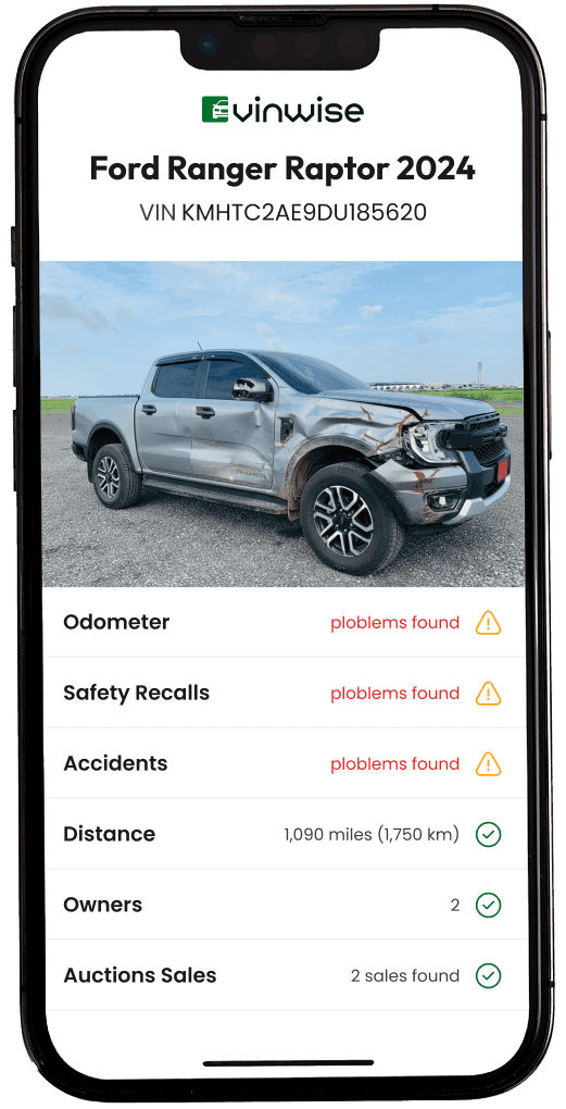 Phone with VIN Report